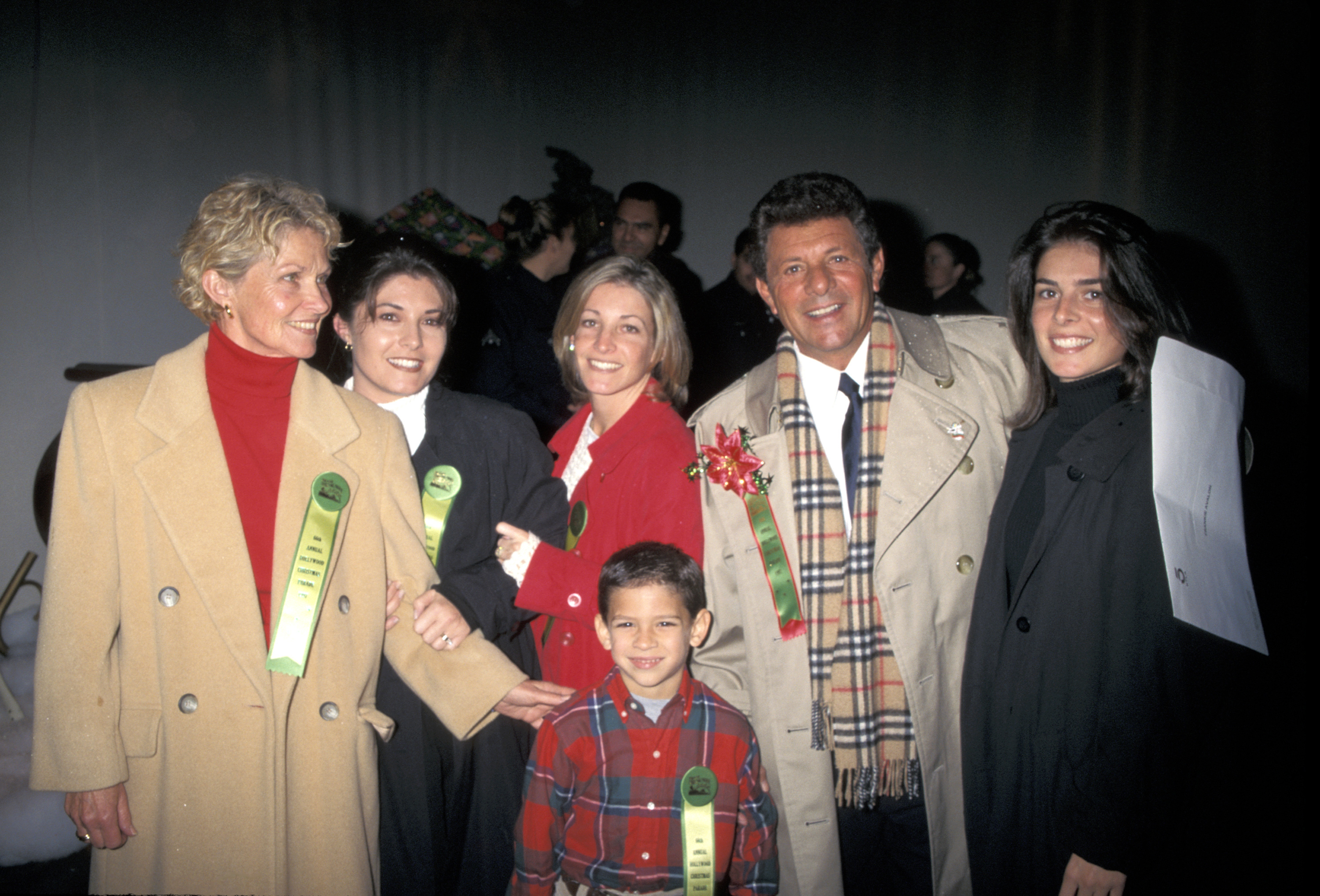 Frankie Avalon, Kay Diebel, and their children at 62nd Annual Hollywood Christmas Parade in Hollywood, California | Source: Getty Images