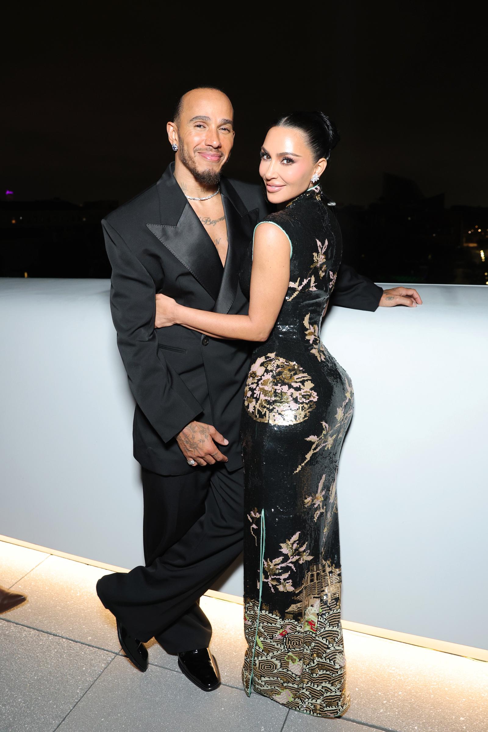 Lewis Hamilton and Kim Kardashian attend the Lucas Museum of Narrative Art Opening Night at Lucas Museum of Narrative Art on September 19, 2026 | Source: Getty Images