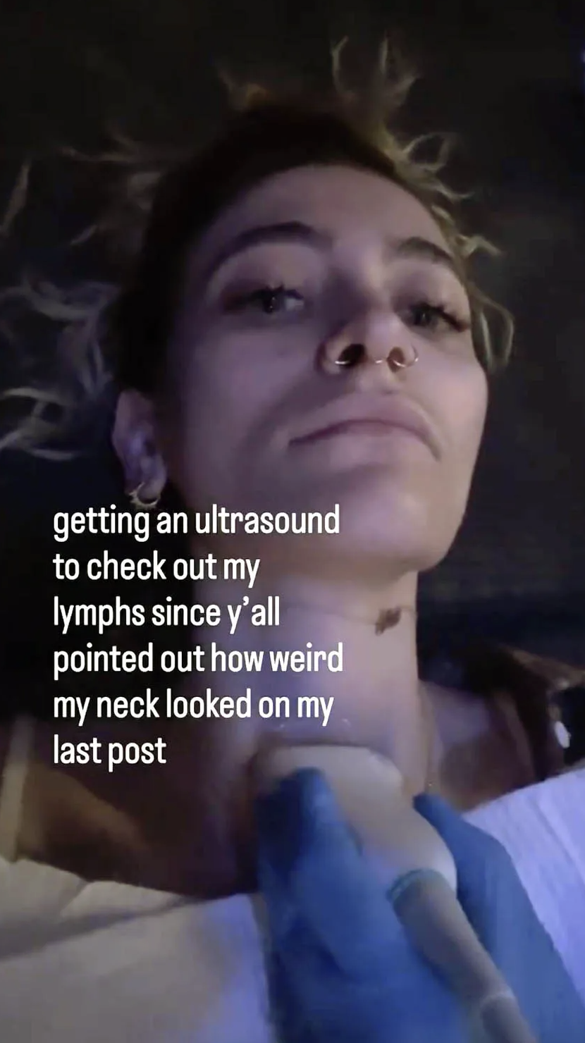 Paris Jackson shared an update while undergoing a throat ultrasound | Source: Instagram/parisjackson