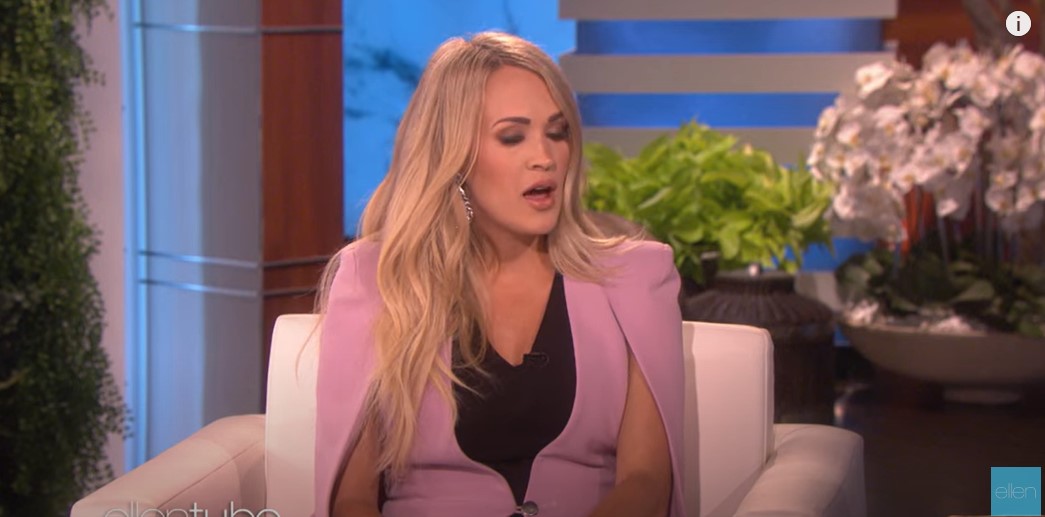 Carrie Underwood on "The Ellen DeGeneres Show" in a video uploaded on September 19, 2018 | Source: YouTube/TheEllenShow