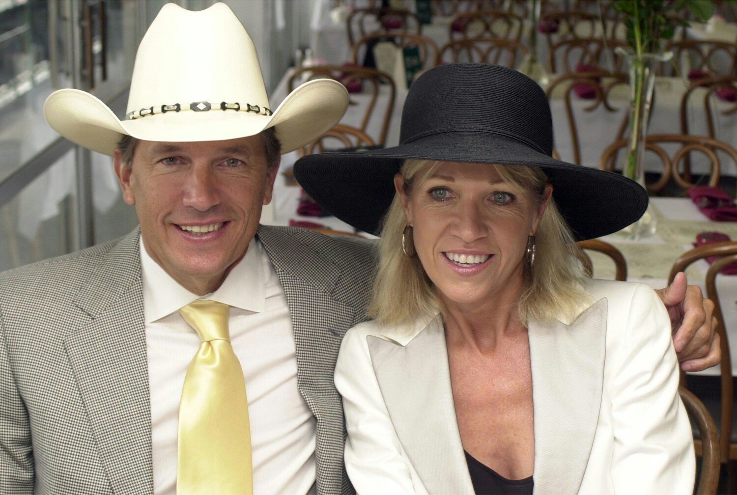 George Strait and his wife, Norma pictured at the 130th Running of the Kentucky Derby, 2004, Louisville, Kentucky. | Photo: Getty Images