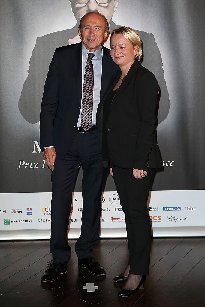 Gerard Collomb et son épouse Caroline assistent à l'hommage à Martin Scorsese dans le cadre du 7ème Festival du Film Lumière le 16 octobre 2015 à Lyon, France. | Photo : Getty Images