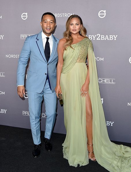 John Legend and Chrissy Teigen attend the 2019 Baby2Baby Gala Presented By Paul Mitchell at 3LABS in Culver City, California | Photo: Getty Images
