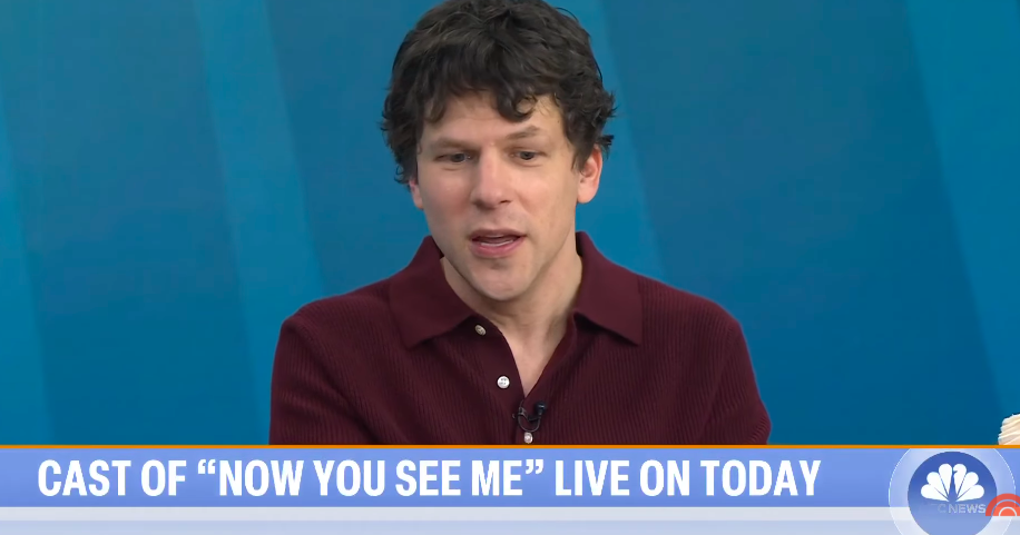 Jesse Eisenberg speaking about the vital organ donation he is set to do. | Source: YouTube/Today
