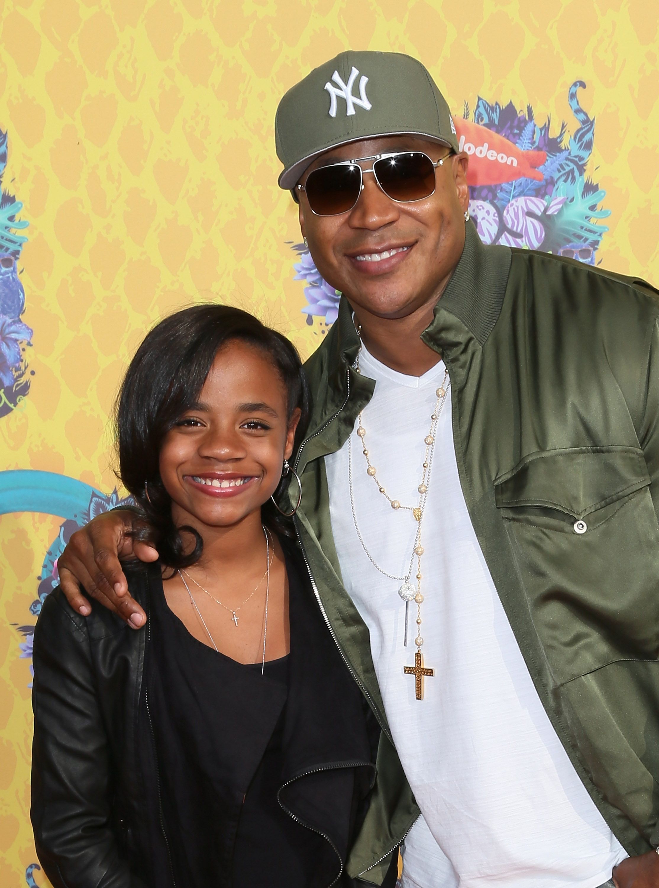 LL Cool J and Nina Simone Smith during the Nickelodeon's 27th Annual Kids' Choice Awards at USC Galen Center on March 29, 2014 in Los Angeles, California. | Source: Getty Images