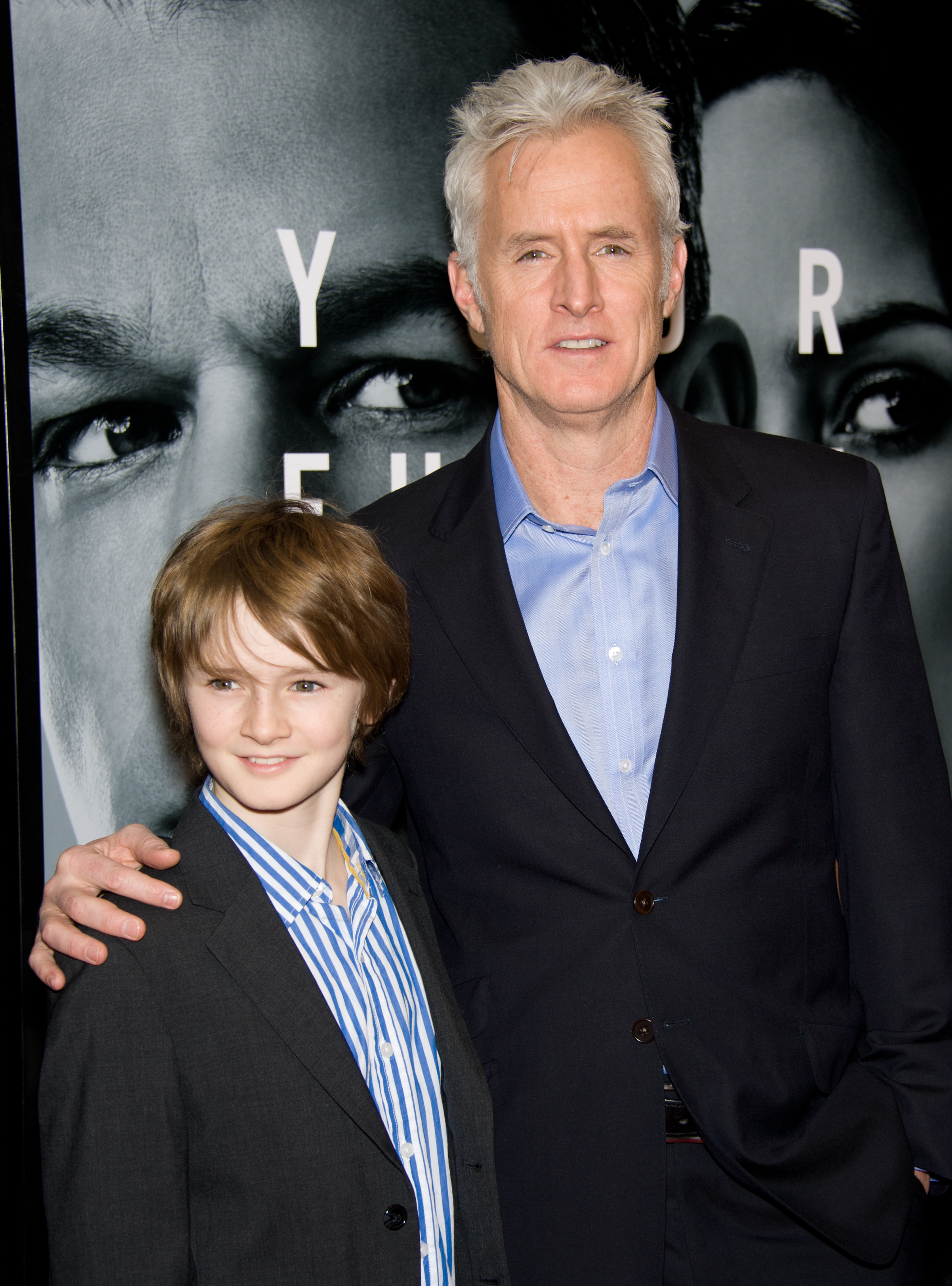Harry and John Slattery at the premiere of "The Adjustment Bureau" in New York City on February 14, 2011 | Source: Getty Images