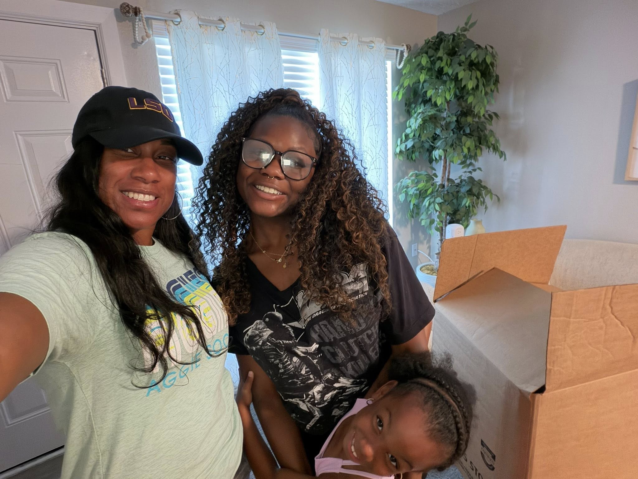Sherqueena Jackson, Courtney Hodge, and Carter, on a photo posted on May 10, 2026 | Source: Facebook/Sherqueena Myles Jackson