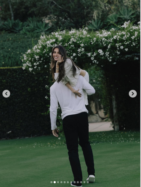 Photo from Madison Beer and Justin Herbert's engagement announcement from July 28, 2026. | Source: Instagram/madisonbeer