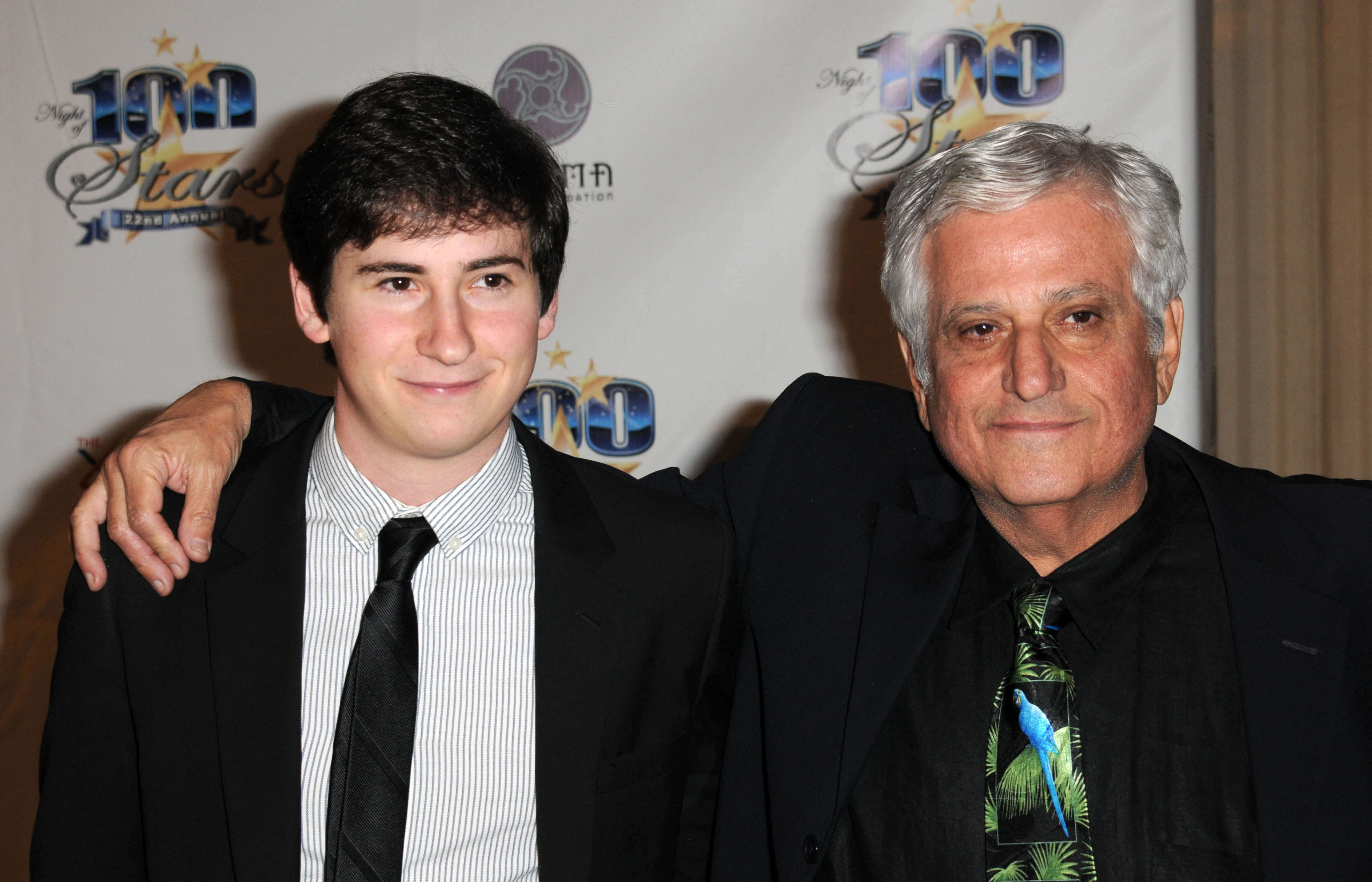 Actor Michael Lerner and nephew Sam Lerner arrive for Norby Walters' 22nd Annual Night Of 100 Stars Oscar Viewing Gala on February 26, 2012, in Beverly Hills, California. | Source: Getty Images