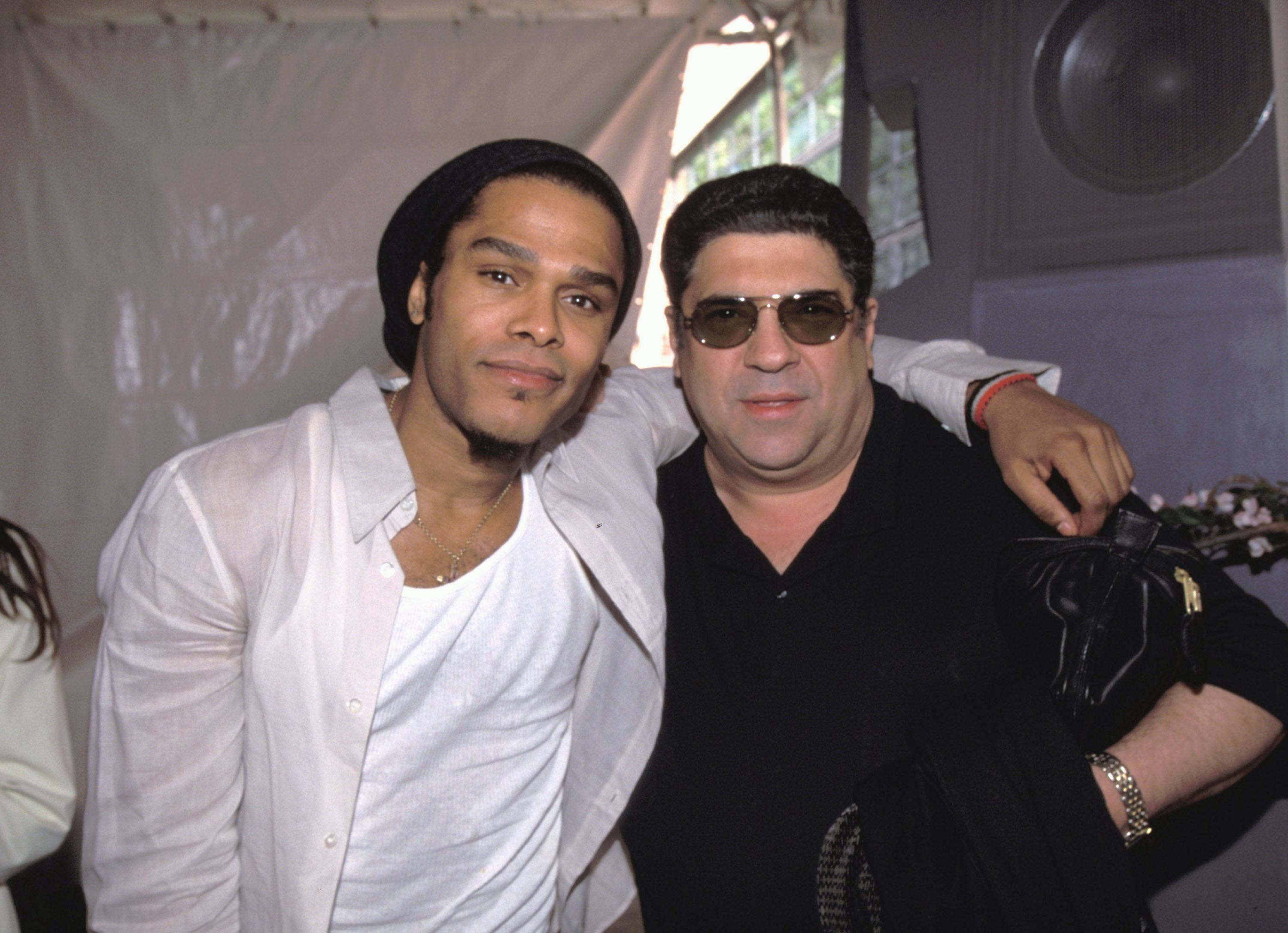 Vincent Pastore appeared in several television shows and reality competition series following his breakout role. In this photo, he and Maxwell attended the "Kids for Kids" Carnival Elizabeth Glaser Pediatric AIDS Foundation Fundraiser at Industria Studio in 1999, in New York City, New York. | Source: Getty Images