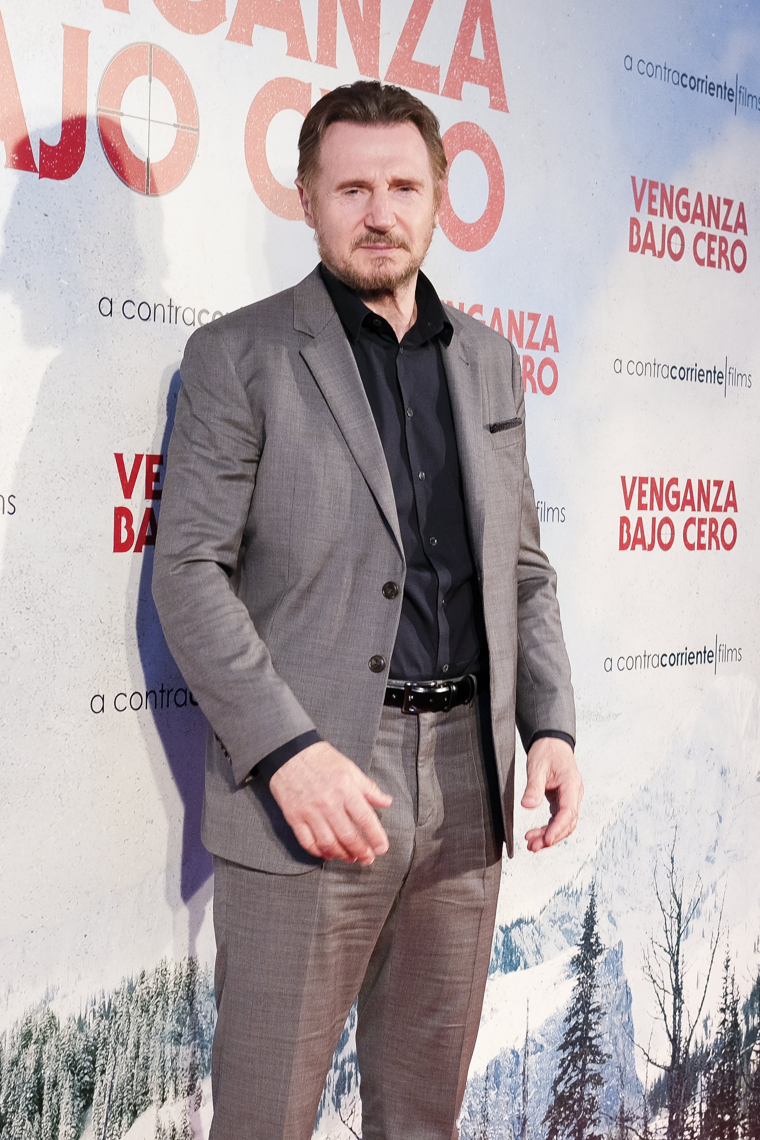 Liam Neeson en el estreno de "Cold Pursuit" en el cine Capitol, el 15 de julio de 2019 en Madrid, España. | Foto: Getty Images