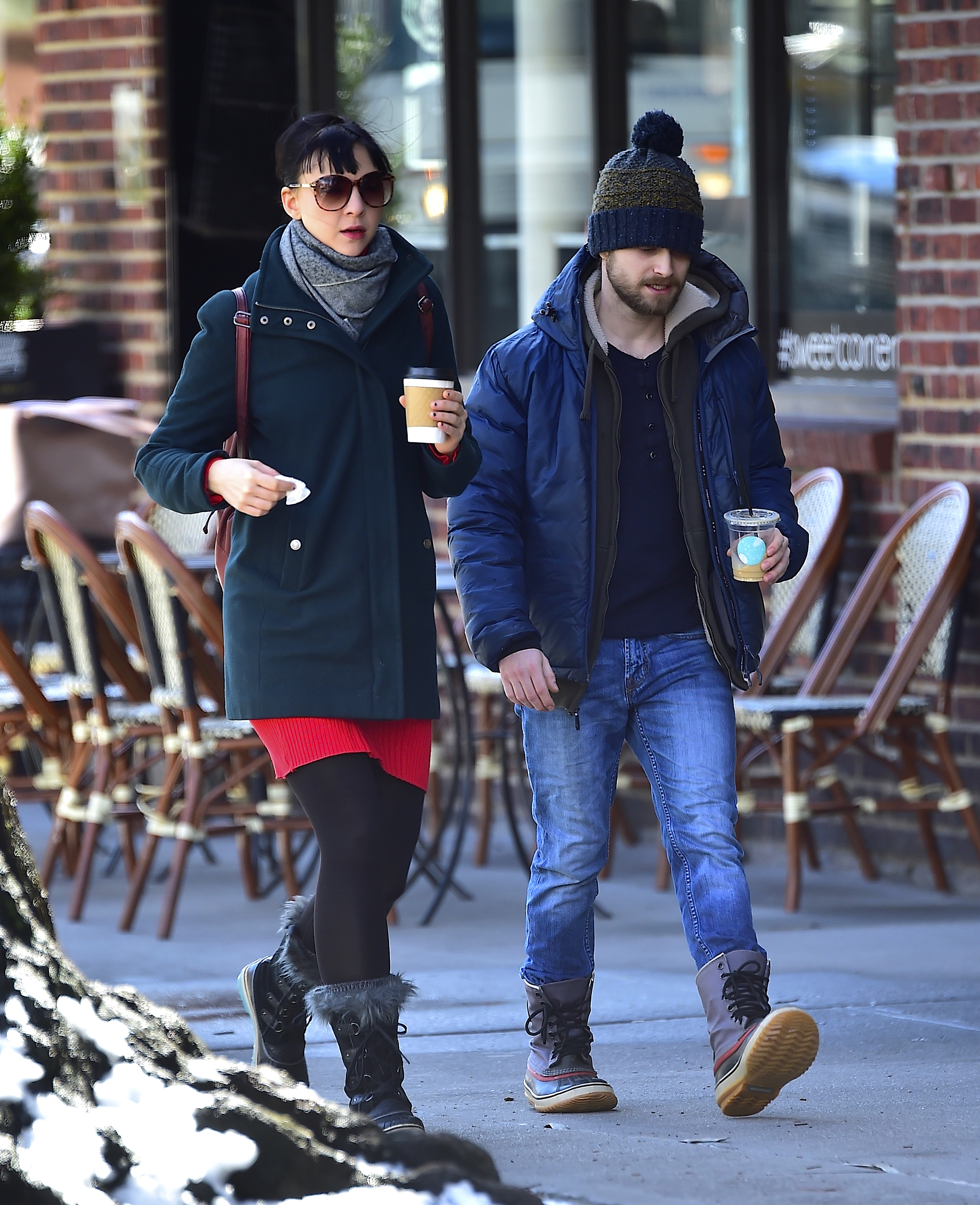 Erin Darke and Daniel Radcliffe seen in New York in 2018 | Source: Getty Images
