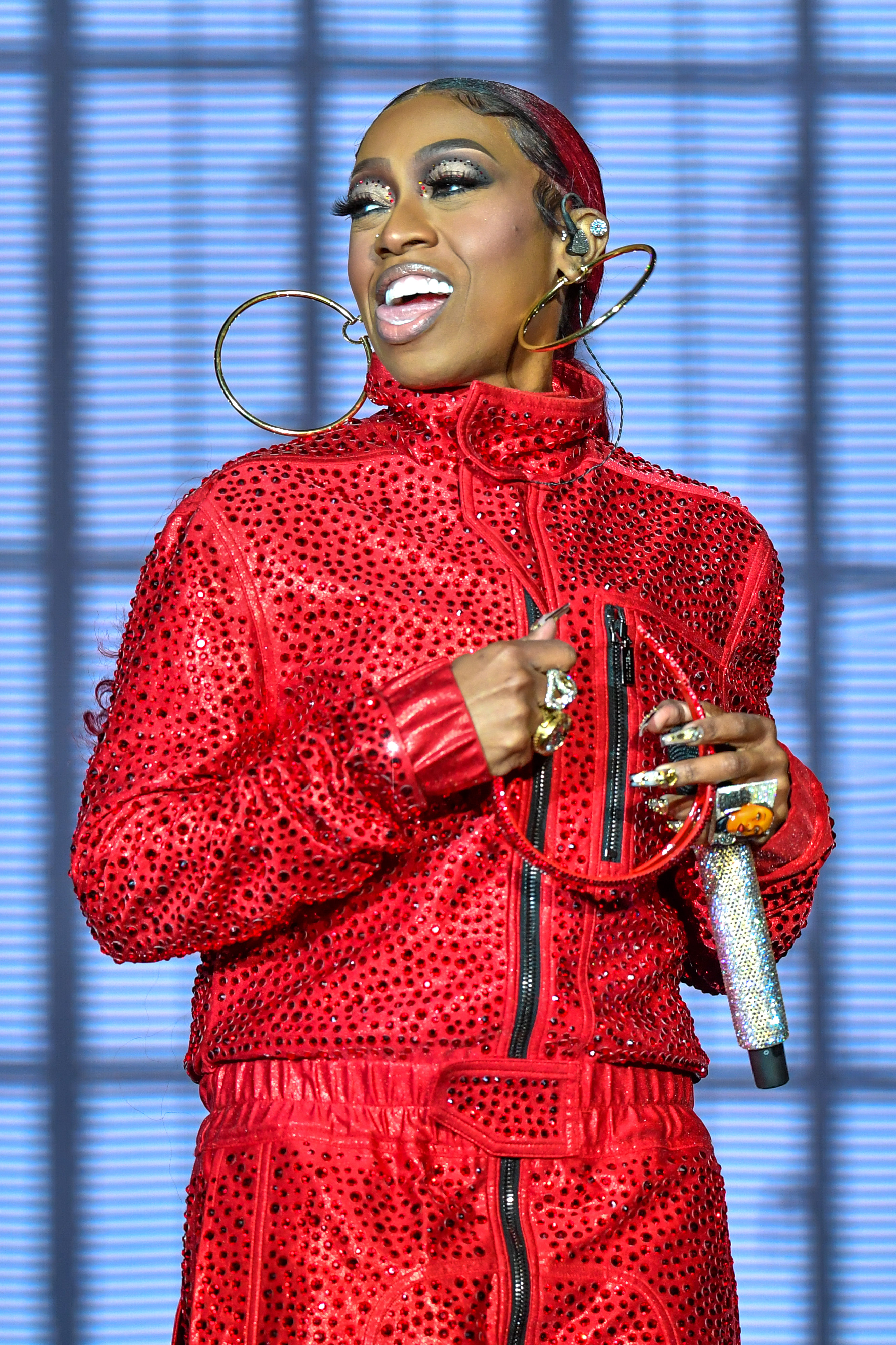 Missy Elliott onstage during the Lovers & Friends music festival at the Las Vegas Festival Grounds on May 6, 2023, in Nevada. | Source: Getty Images