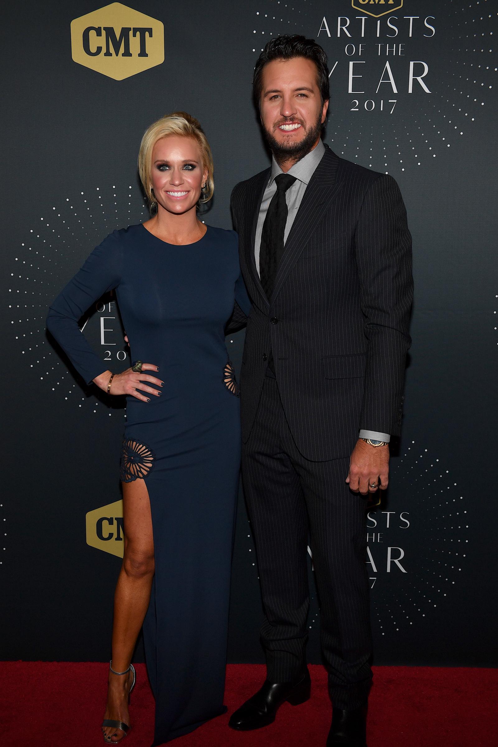 Caroline and Luke Bryan at the 2017 CMT Artists of the Year Awards Show at Schermerhorn Symphony Center on October 18 in Nashville, Tennessee. | Source: Getty Images