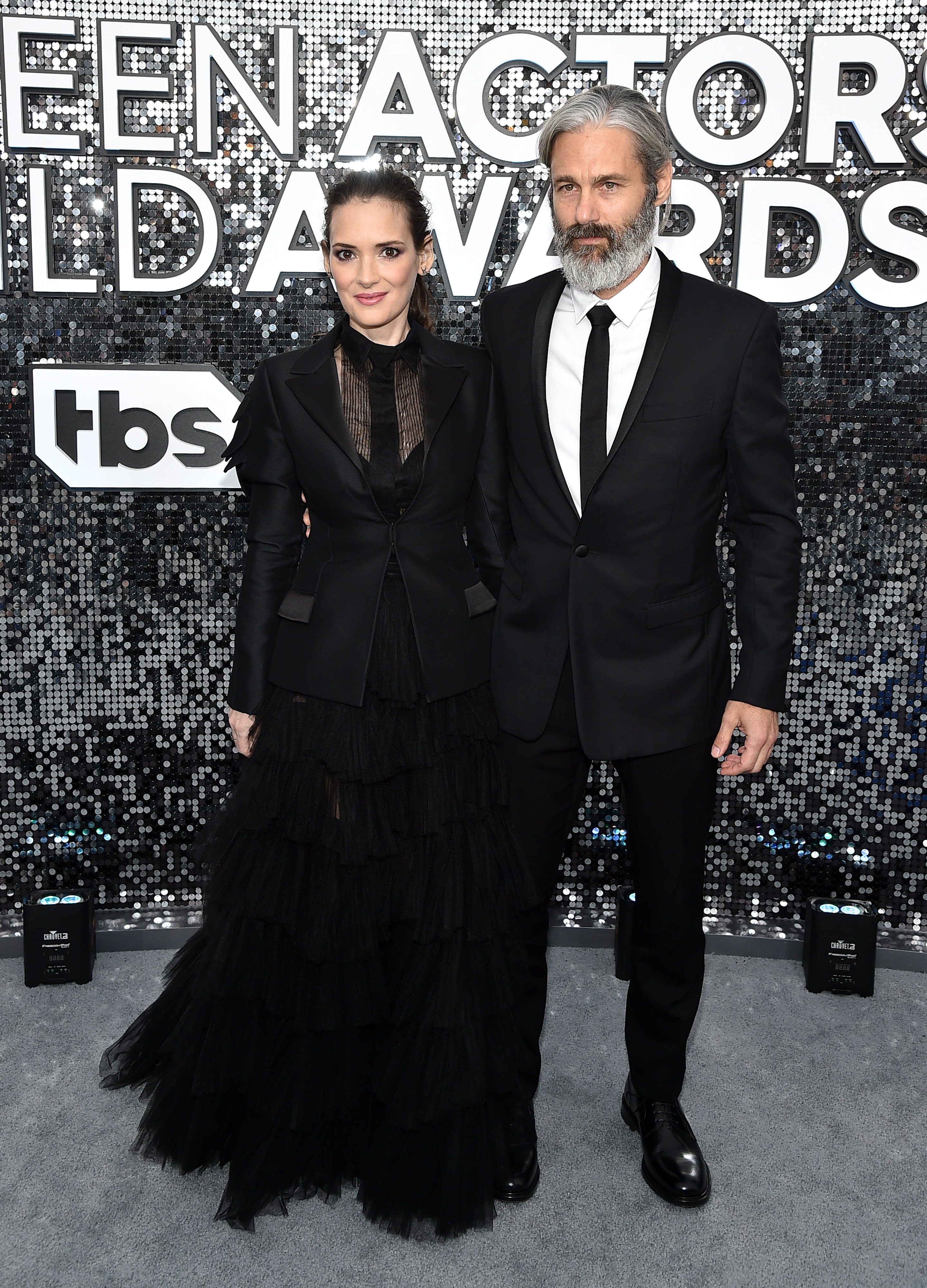 Winona Ryder and Scott Mackinlay Hahn attend the 26th Annual Screen Actors Guild Awards at The Shrine Auditorium on January 19, 2020, in Los Angeles, California. | Source: Getty Images.