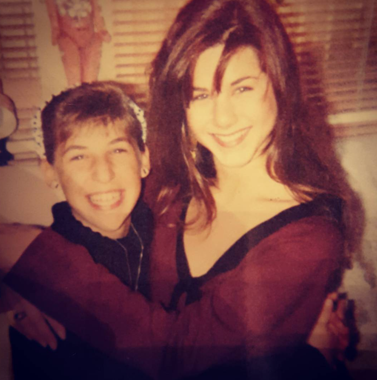 Aniston and Mayim Bialik pose together in a throwback photo. The image offers a glimpse of Aniston years before she became one of Hollywood's most recognizable stars. | Source: Instagram/missmayim