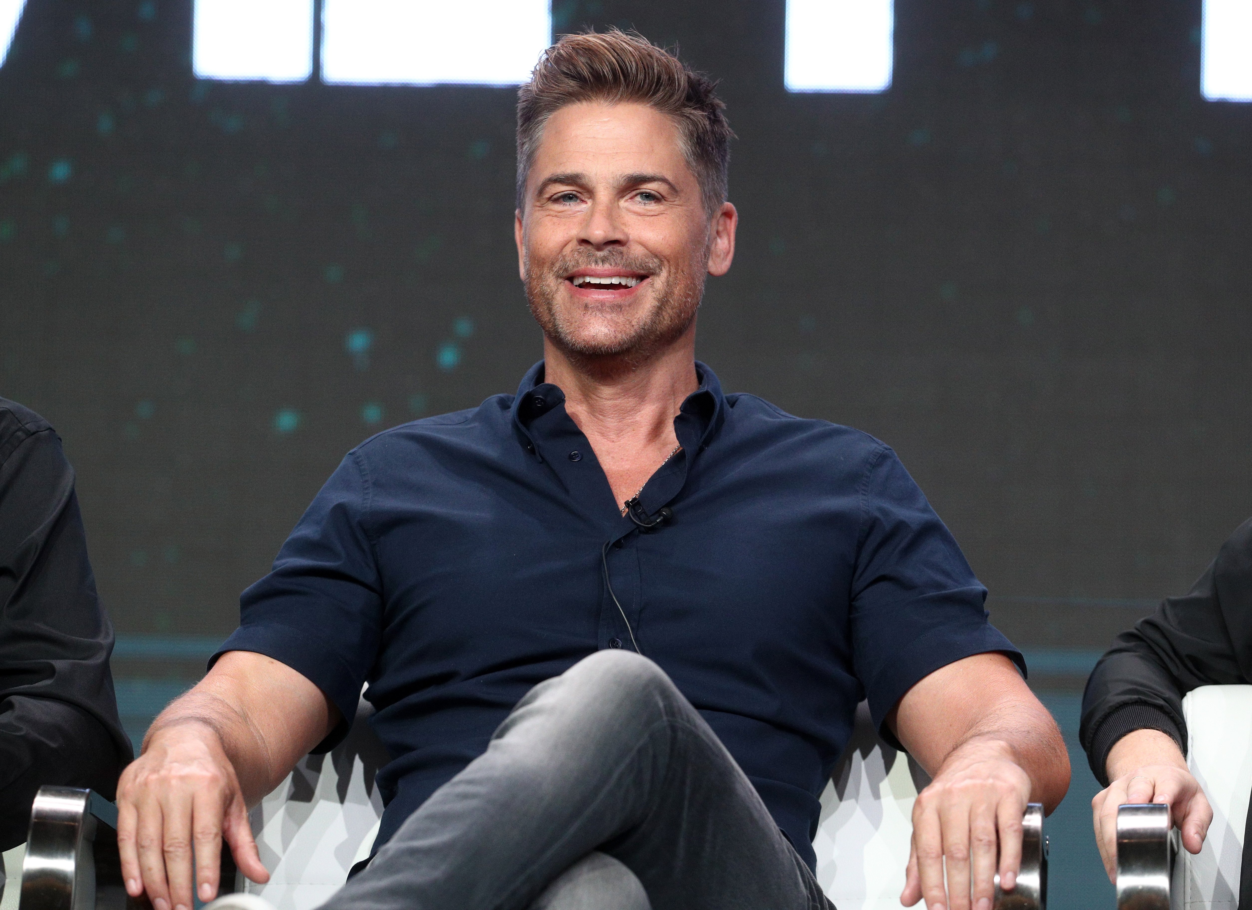 Rob Lowe pictured onstage during the A+E portion of the screening of "The Lowe Files." 2017, California. | Photo: Getty Images