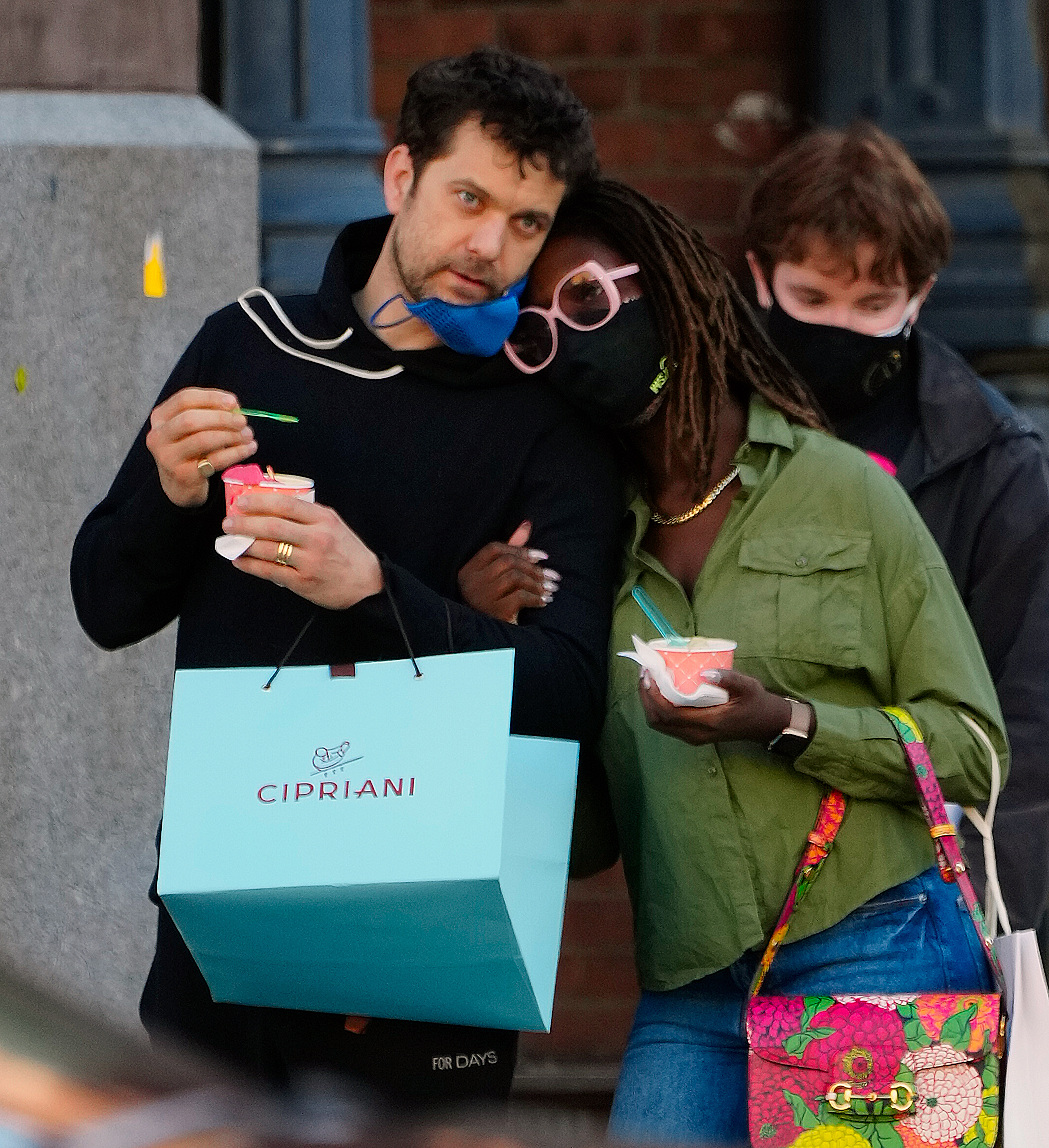 Joshua Jackson and Jodie Turner-Smith are seen walking in Soho on 5 April 2021 in New York City. | Source: Getty Images