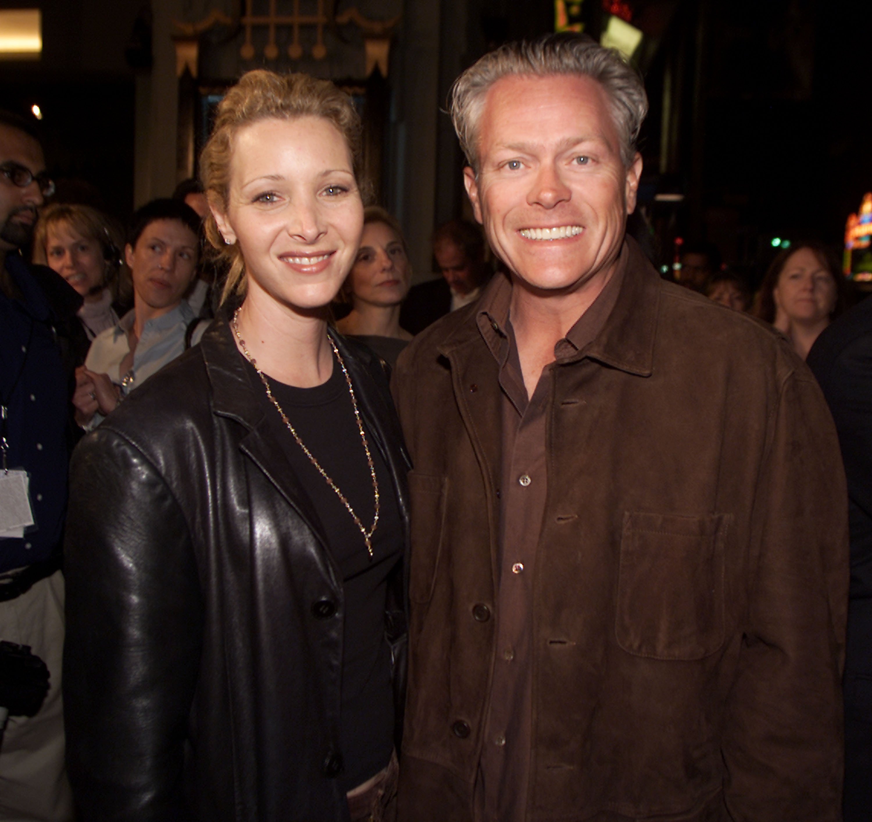Lisa Kudrow and Michel Stern at the premiere of "Showtime" at the Chinese Theater in Los Angeles, Ca. Monday, March 11, 2002. | Source: Getty Images.