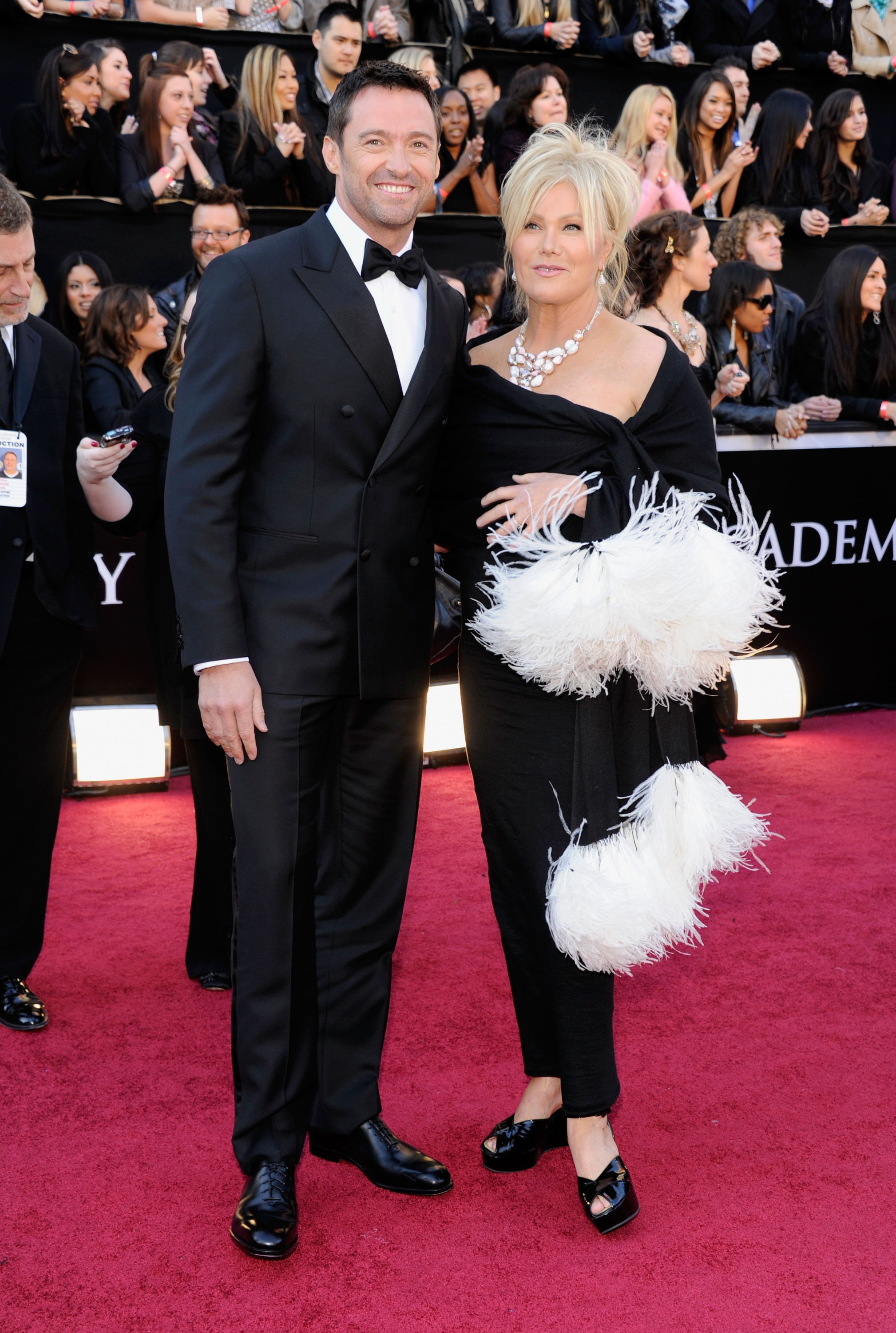 Hugh Jackman and Deborra-Lee Furness in Hollywood, California on February 27, 2011 | Source: Getty Images
