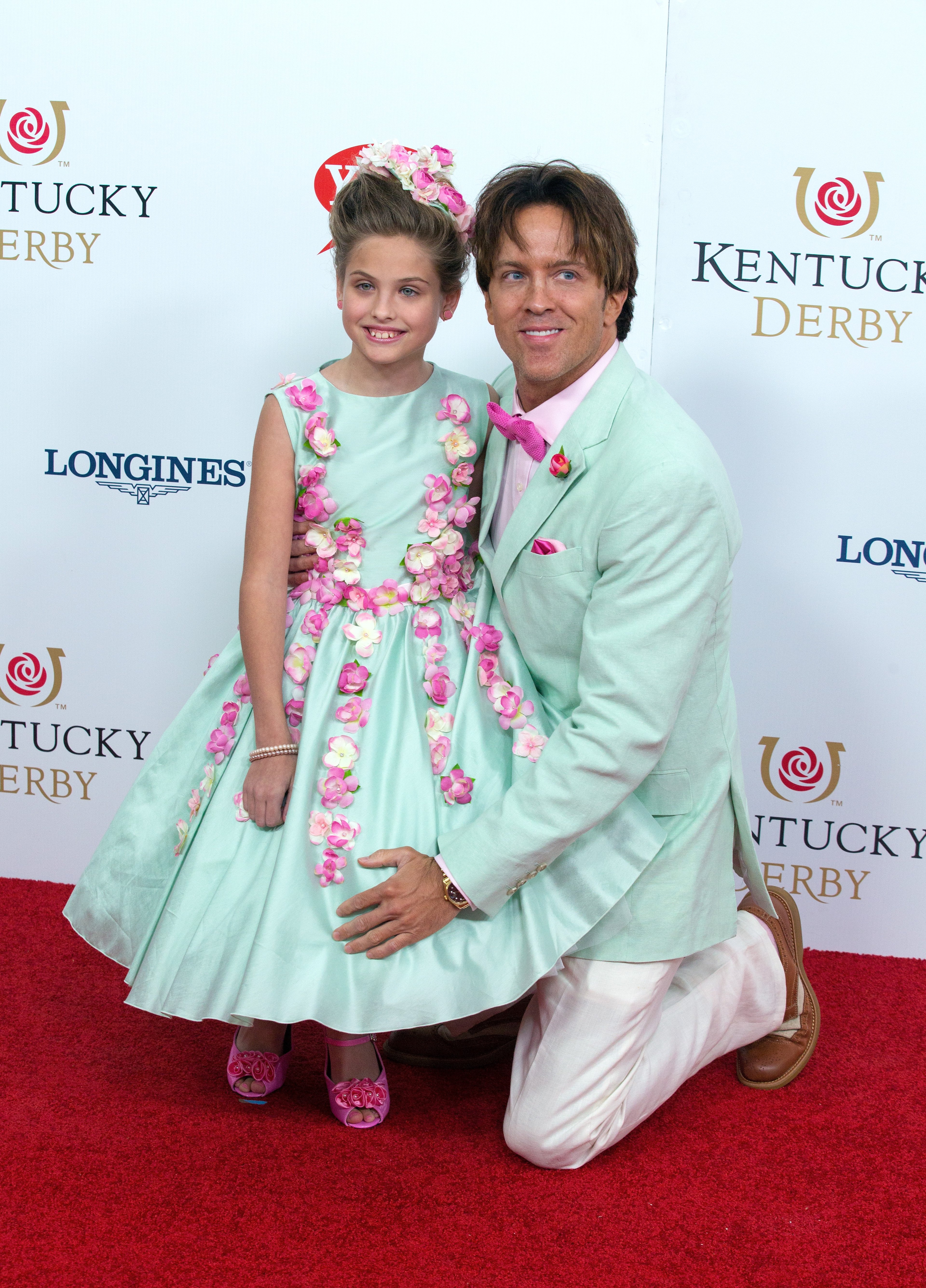 Dannielynn Birkhead and Larry Birkhead at the 142nd Kentucky Derby on May 07, 2016 | Source: Getty Images