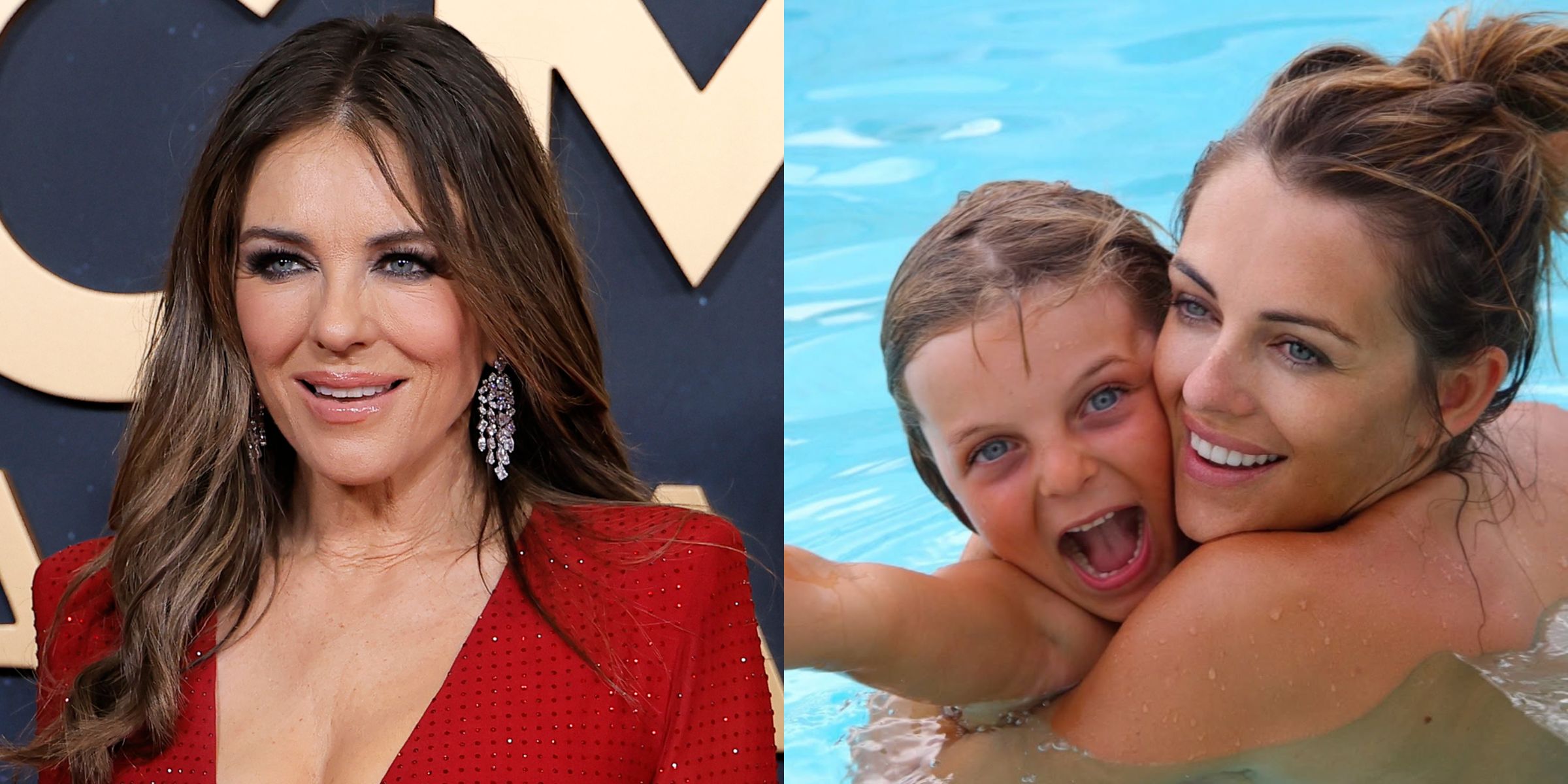 Elizabeth Hurley | Elizabeth Hurley and her son Damian | Source: Getty Images | Instagram/damianhurley1
