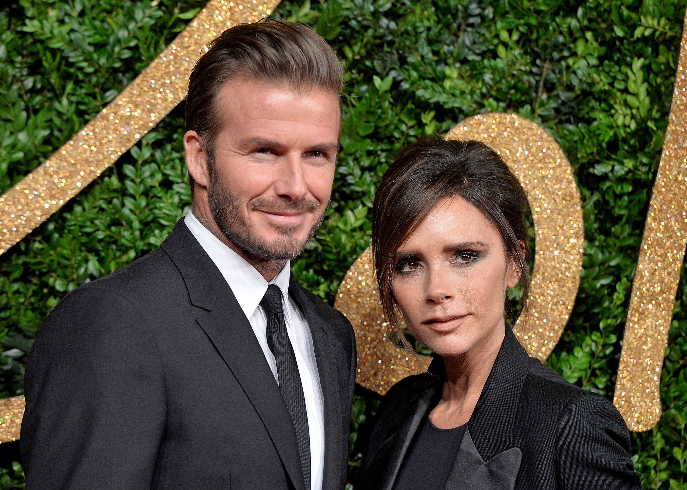 David Beckham and Victoria Beckham attend the British Fashion Awards 2015 at London Coliseum on November 23, 2015 in London, England. | Source: Getty Images