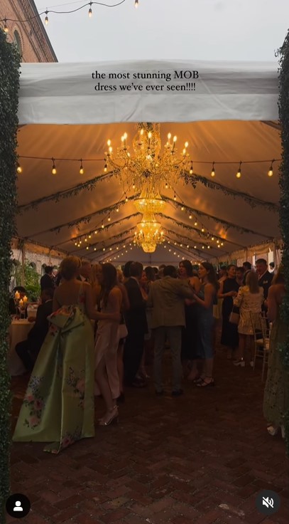 Lori DeWitt at her daughter's wedding in a clip uploaded on June 5, 2024 | Source: Instagram/capturedbychloe.co