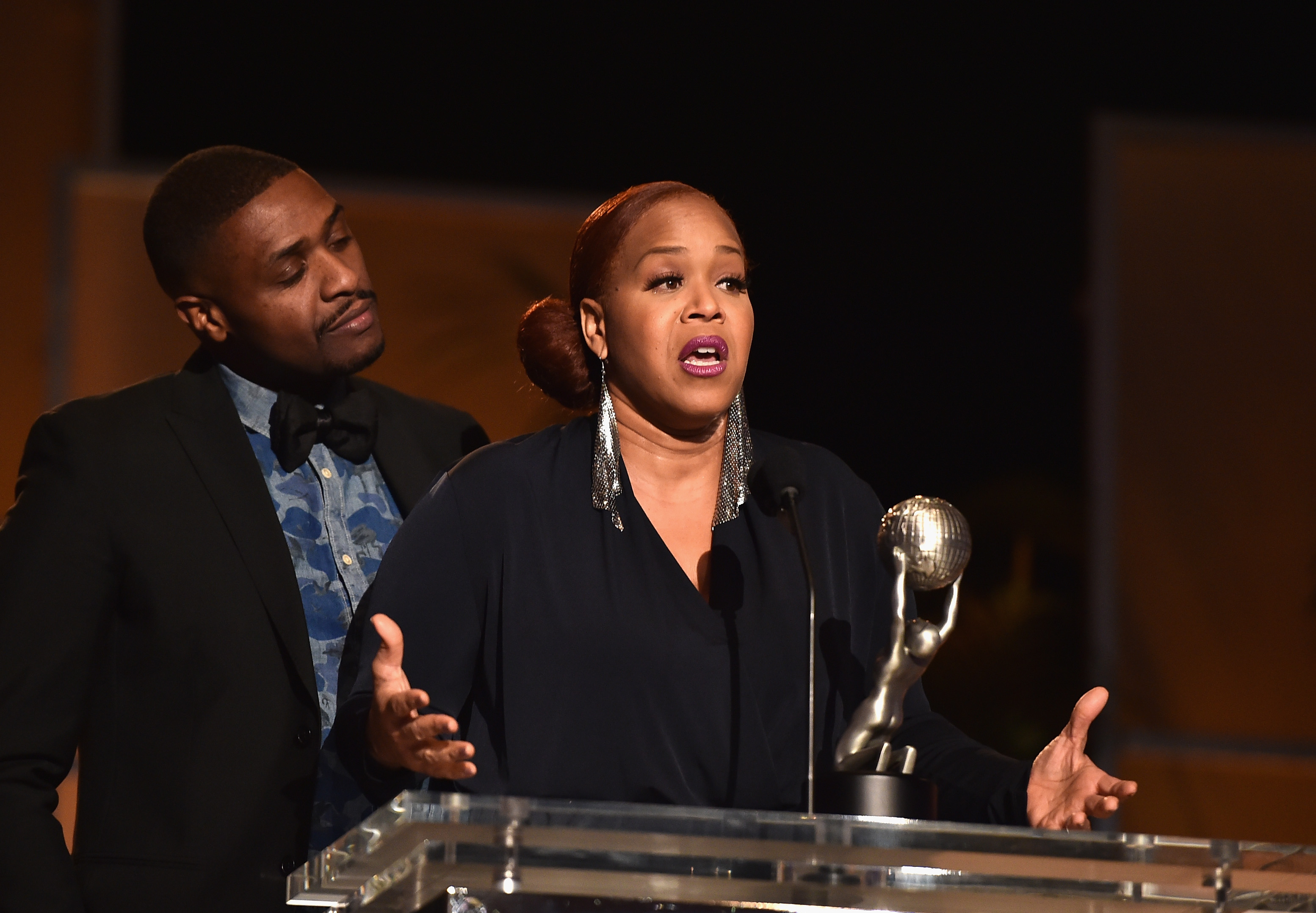 Tina and Glendon "Teddy" Campbell attend the 47th NAACP Image Awards Non-Televised Awards Ceremony in Pasadena, California on February 4, 2016 | Source: Getty Images