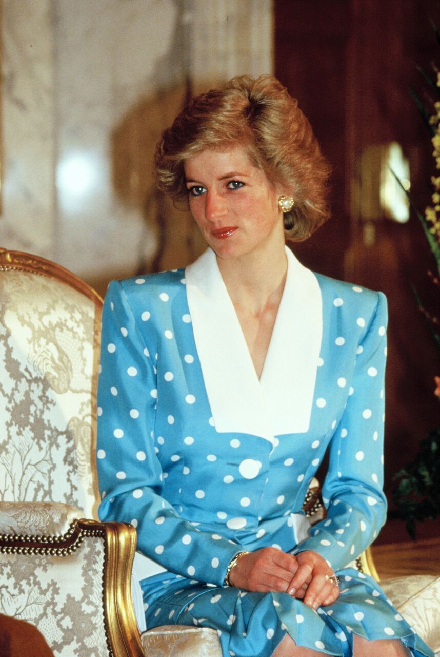 Princess Diana's portrait in her younger years. | Source: Getty Images
