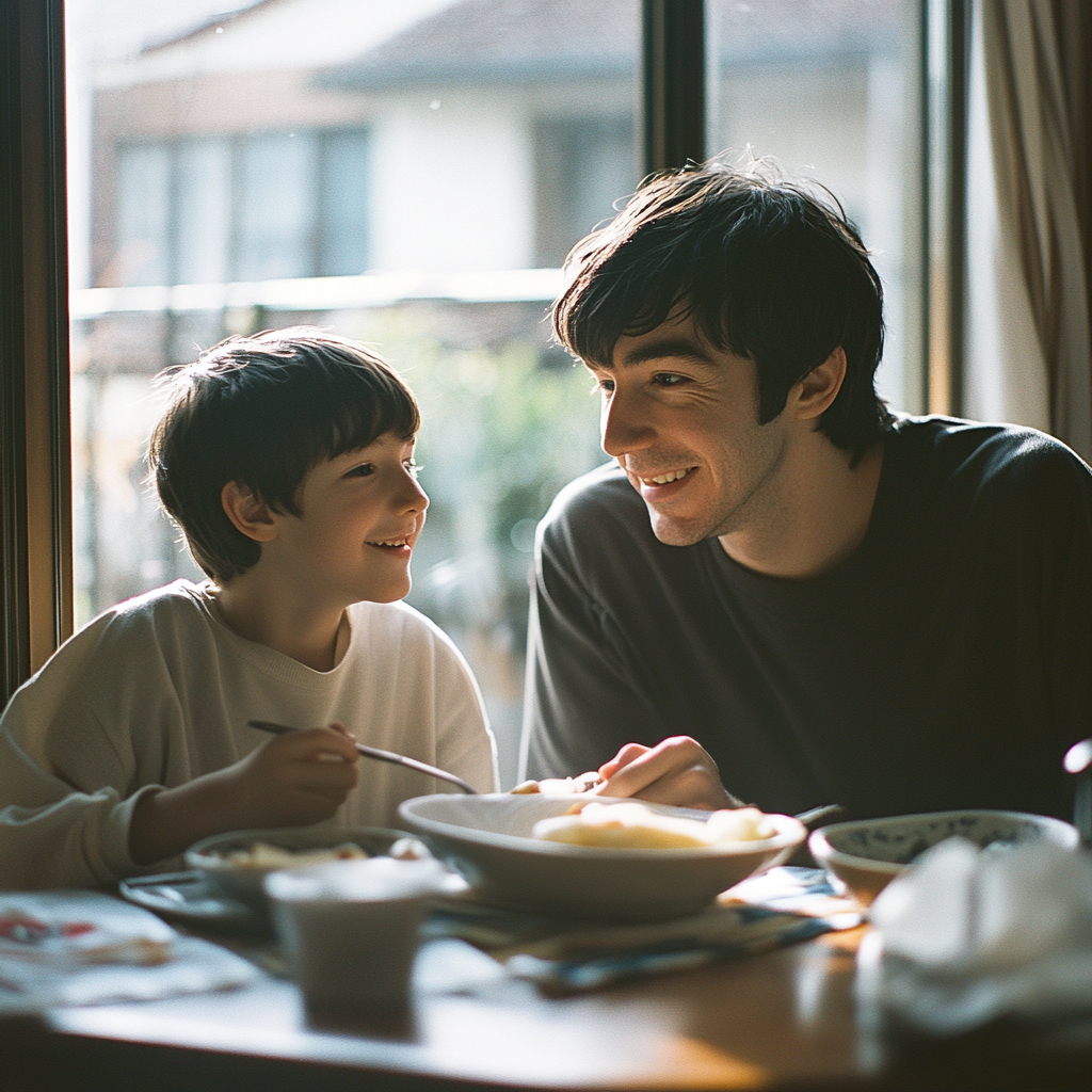 A man and his son bonding | Source: Midjourney