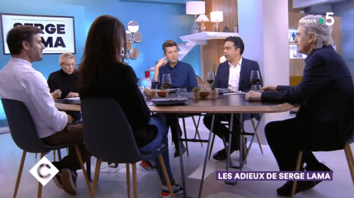 Les adieux de Serge Lama. Photo : Youtube/C à vous