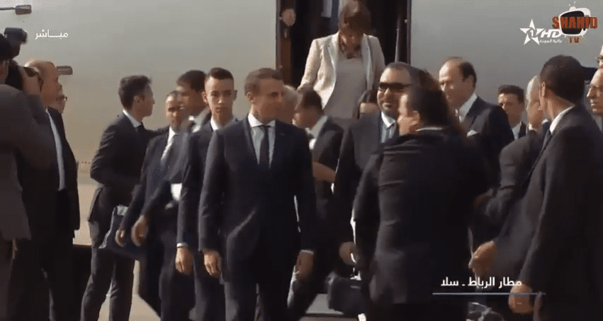 Emmanuel Macron et le roi Mohammed VI | Youtube  : Buzz News