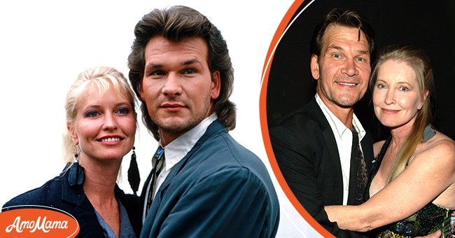 Patrick Swayze poses for some portrait shots with his wife Lisa Niemi, circa 1980s [left]. Patrick Swayze and his wife Lisa Niemi at Planet Hollywood Resort & Casino's Grand Opening Weekend on November 16, 2007 [right] | Photo: Getty Images 