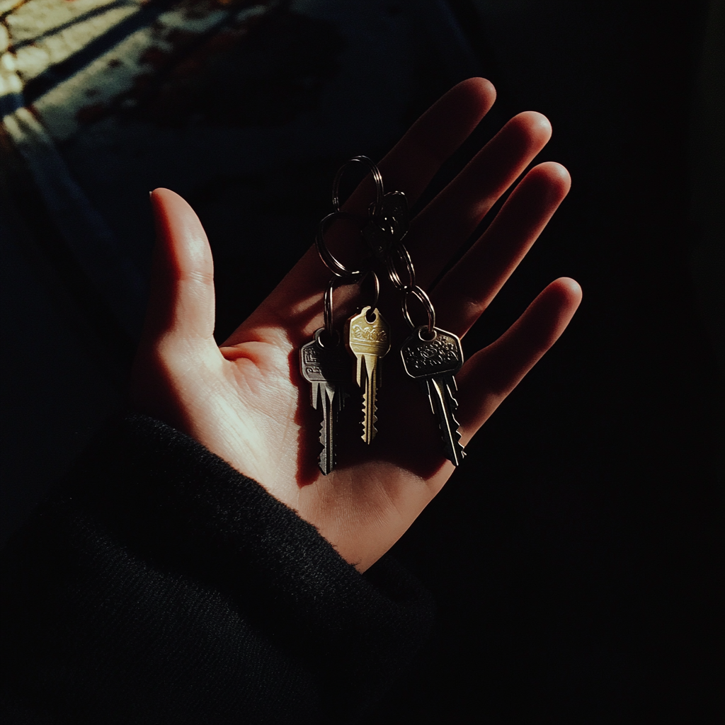 A person holding a set of keys | Source: Midjourney