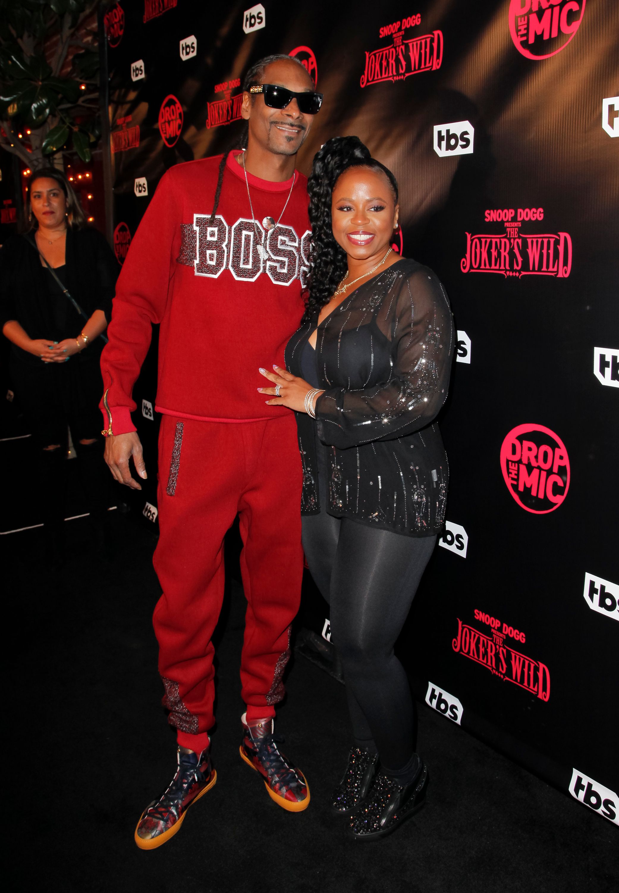 Snoop Dogg and Shante Broadus at the premiere for TBS's 'Drop The Mic' and 'The Joker's Wild' at The Highlight Room on October 11, 2017. | Photo: Getty Images