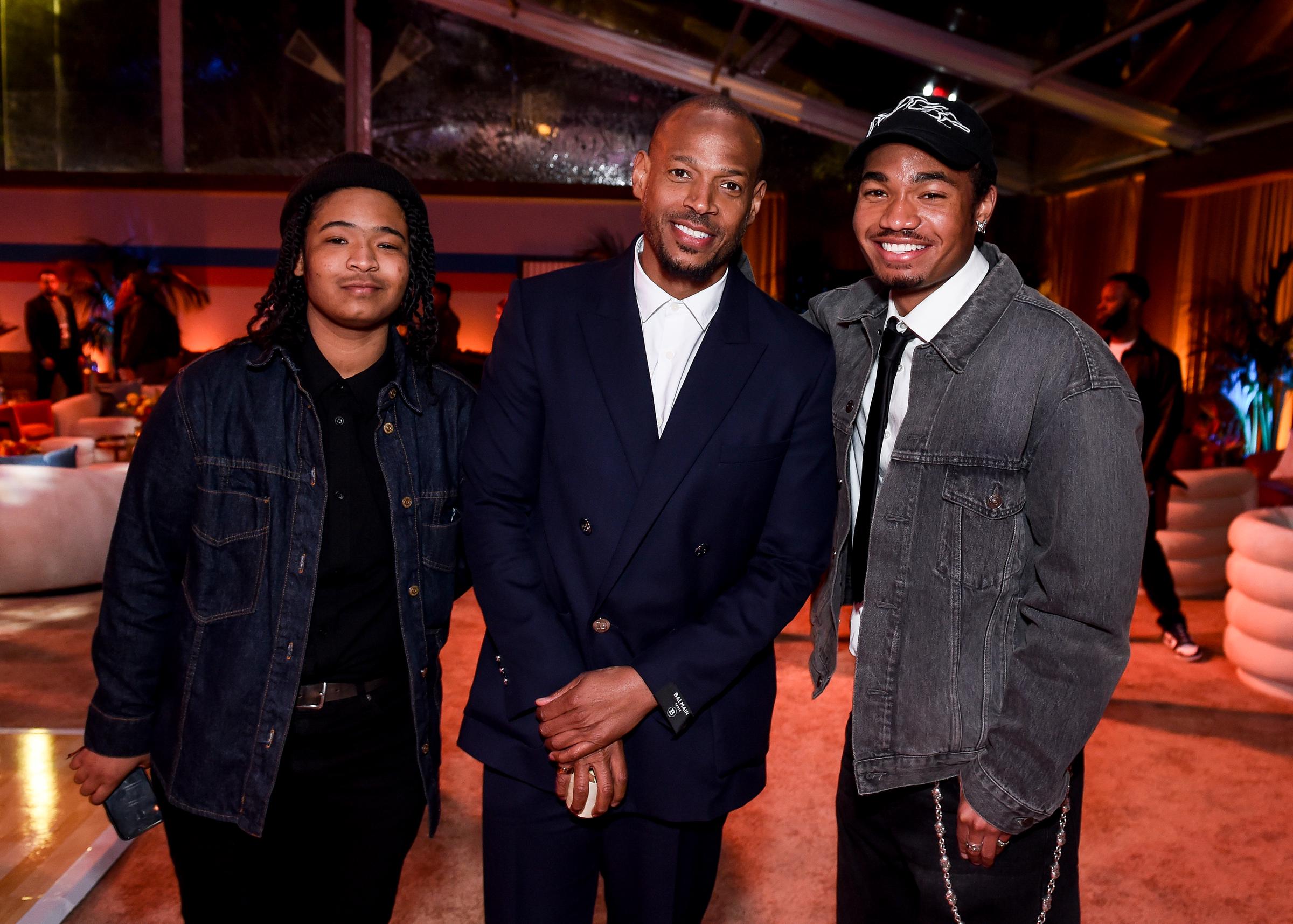 Kai, Marlon, and Shawn Wayans attend the premiere of "AIR" on March 27, 2023 | Source: Getty Images