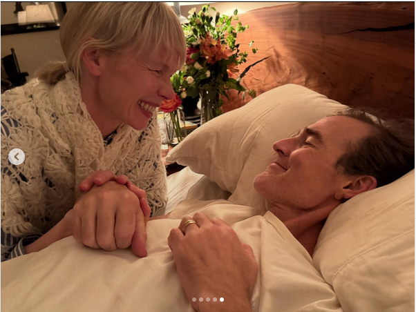 Erin Fetherston and James Van Der Beek, from a post dated February 11, 2025 | Source: Instagram/erinfetherston