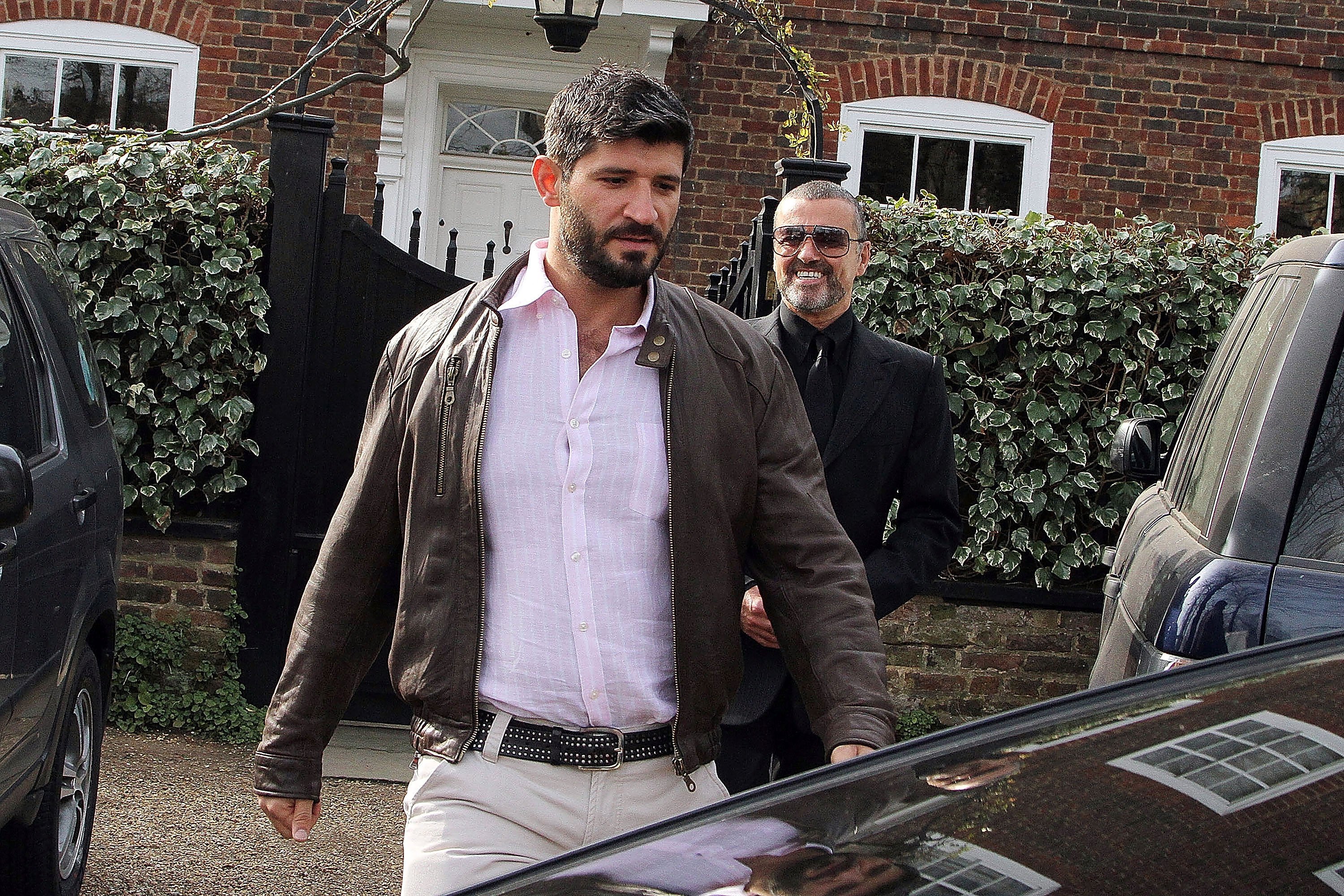 George Michael and Fadi Fawaz on March 14, 2012, in London. | Source: Getty Images