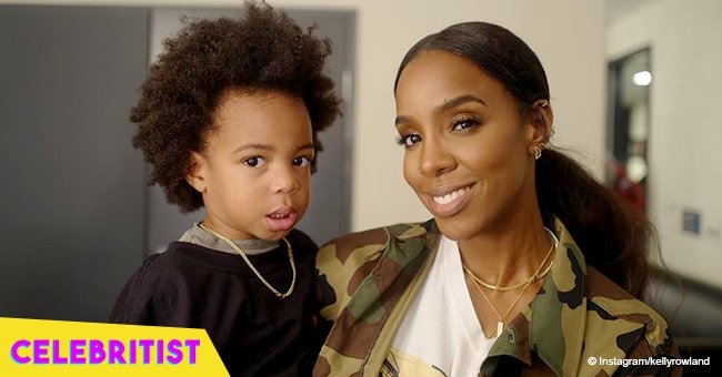 Kelly Rowland goes twinning with 3-year-old son in bonnet and cozy winter coats in recent pic