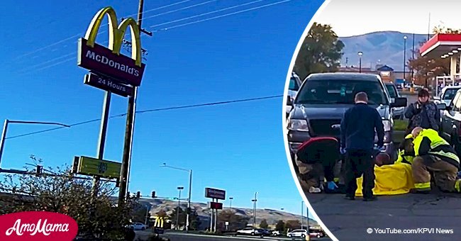 McDonald's worker hits senior pedestrian with car and takes off