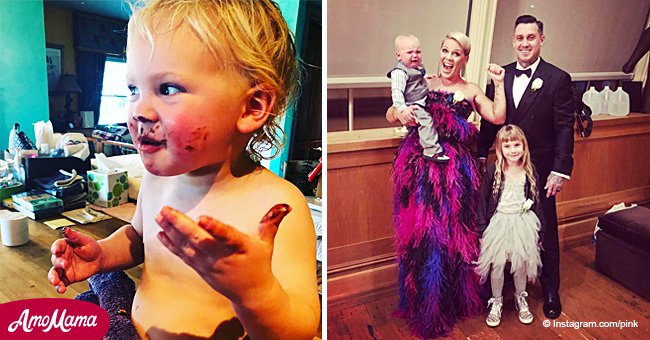 Pink shuts down a hater who shamed her husband for his parenting methods