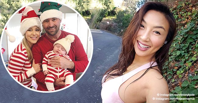 Jeannie Mai flaunts weight gain in new pic while ex-husband poses with baby daughter on Christmas