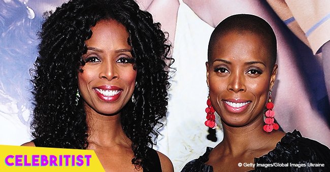 Tasha Smith's famous twin sister glams up in off-the-shoulder dress in pics with Vanessa Williams