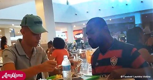 Disabled customer struggled to eat, then fast-food worker spots him and jumps into action