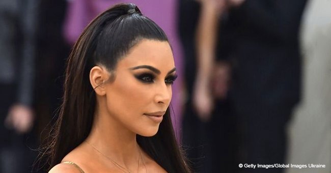 Kim Kardashian is overshadowed by her three kids wearing cute pajamas in new photo