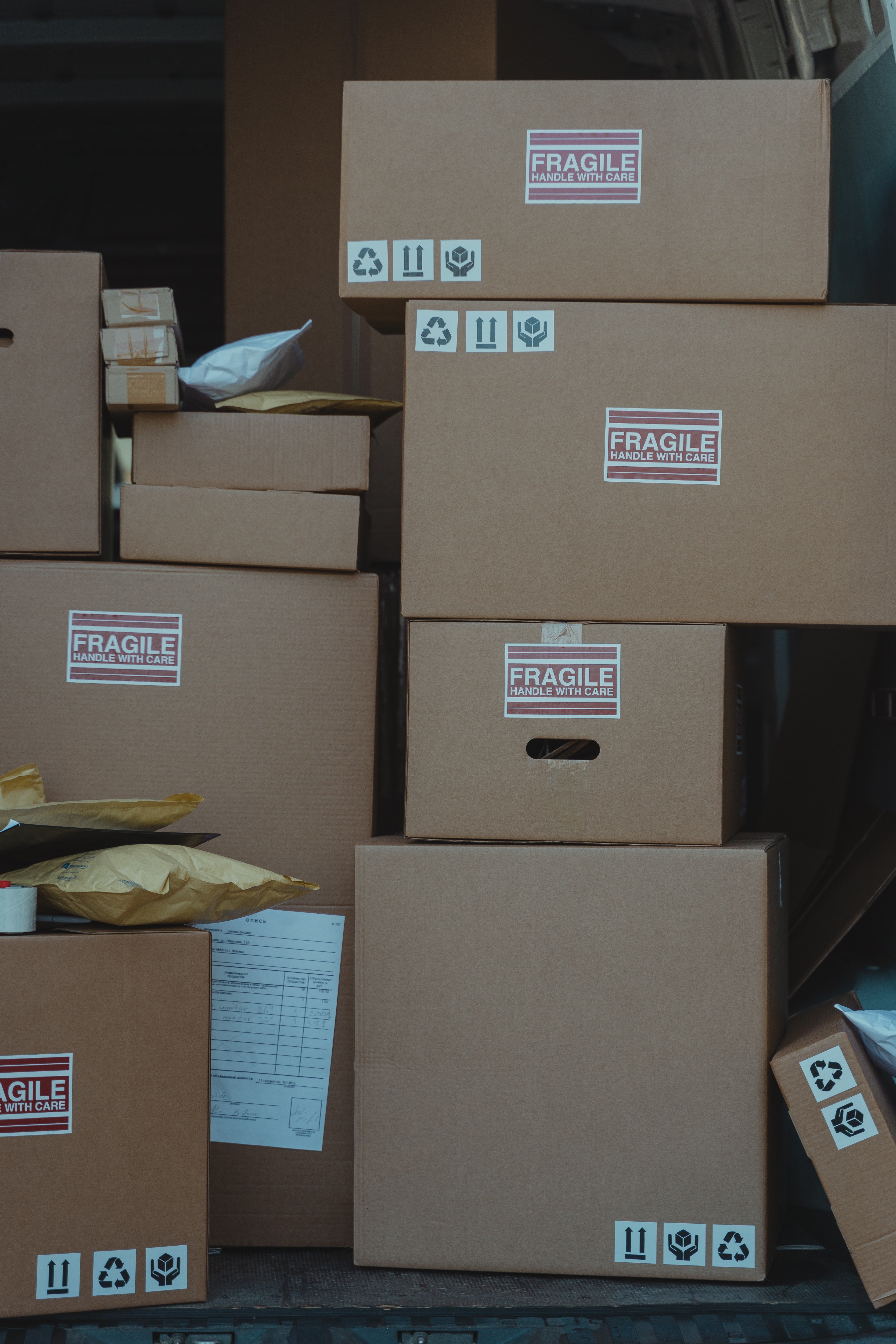 Cajas de envíos. | Foto: Pexels