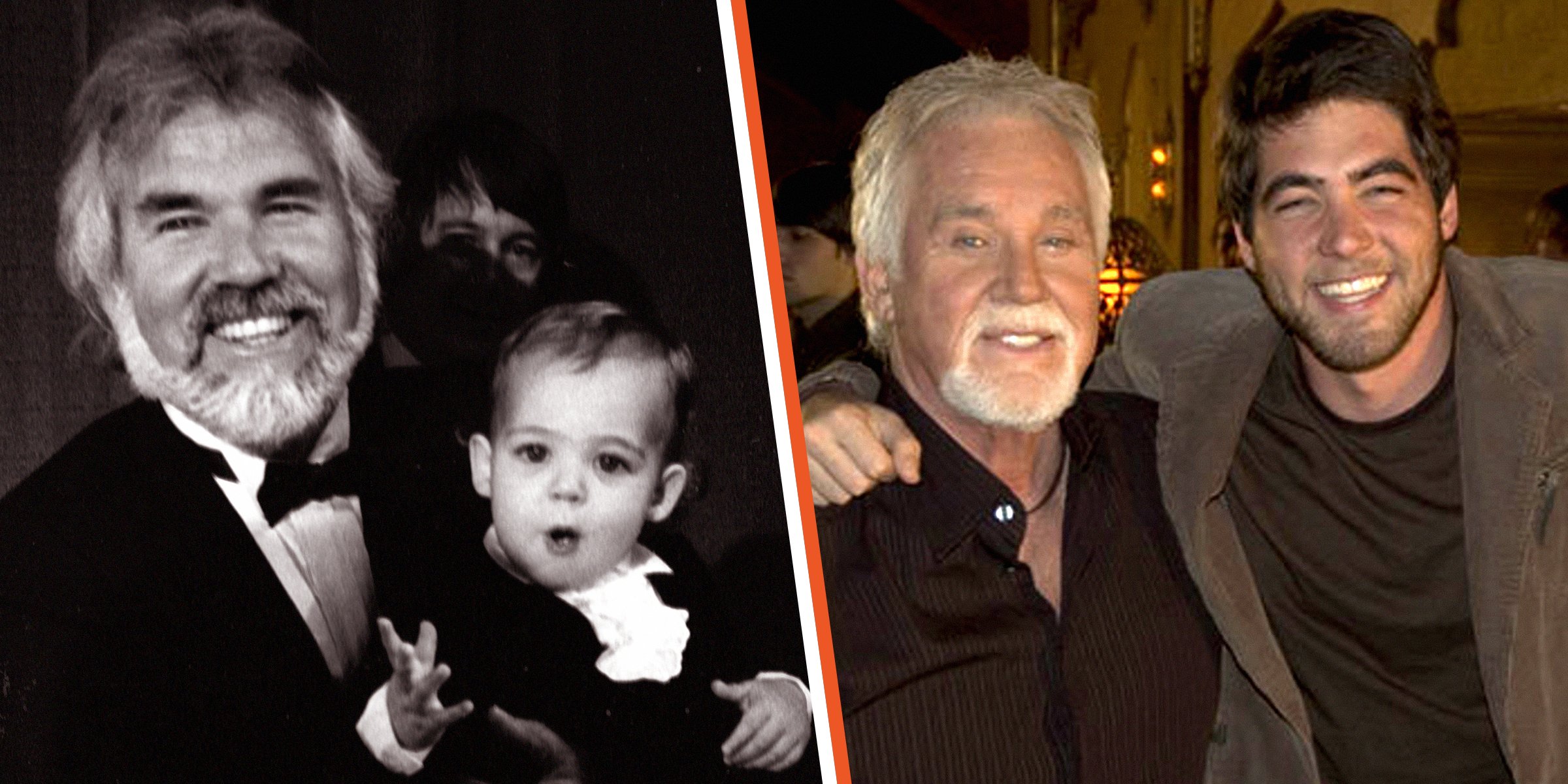 Kenny Rogers and Christopher Cody Rogers | Source: Facebook.com/KennyRogersOfficial | Getty Images