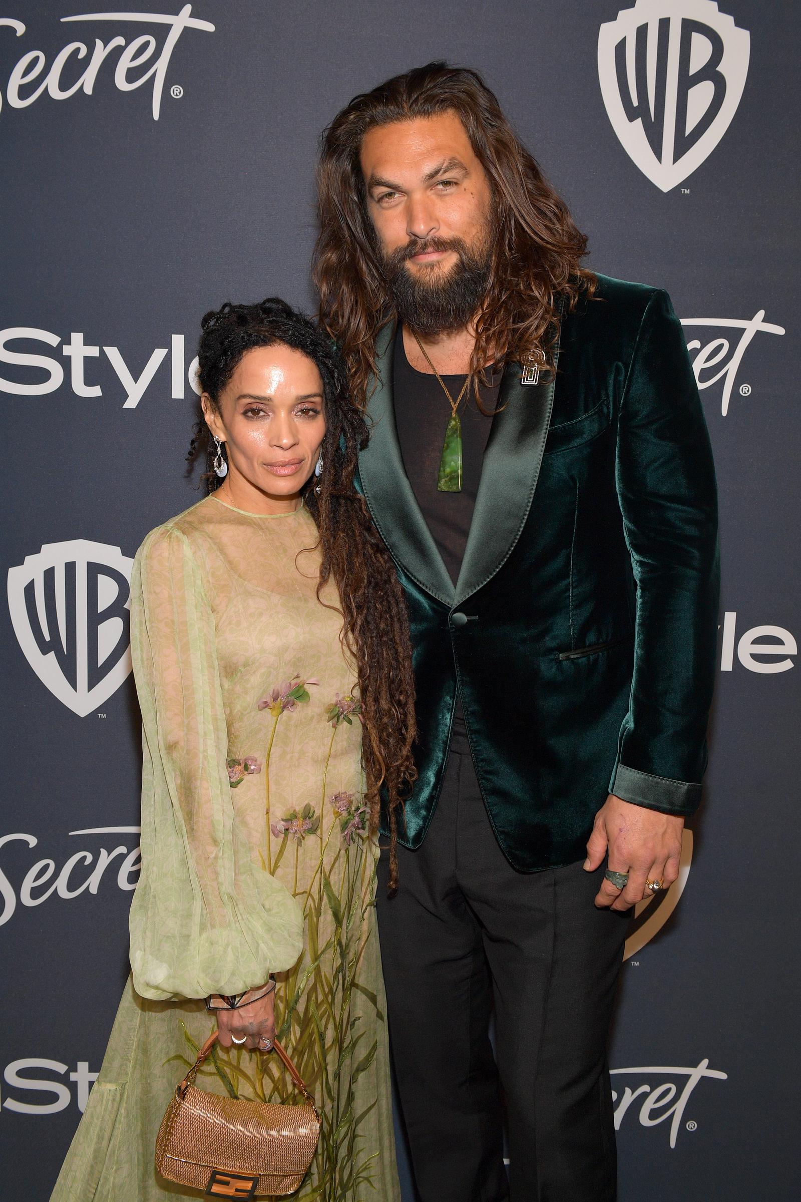 Lisa Bonet and Jason Momoa attend The 2020 InStyle And Warner Bros. 77th Annual Golden Globe Awards Post-Party at The Beverly Hilton Hotel on January 5, 2020, in Beverly Hills, California | Source: Getty Images