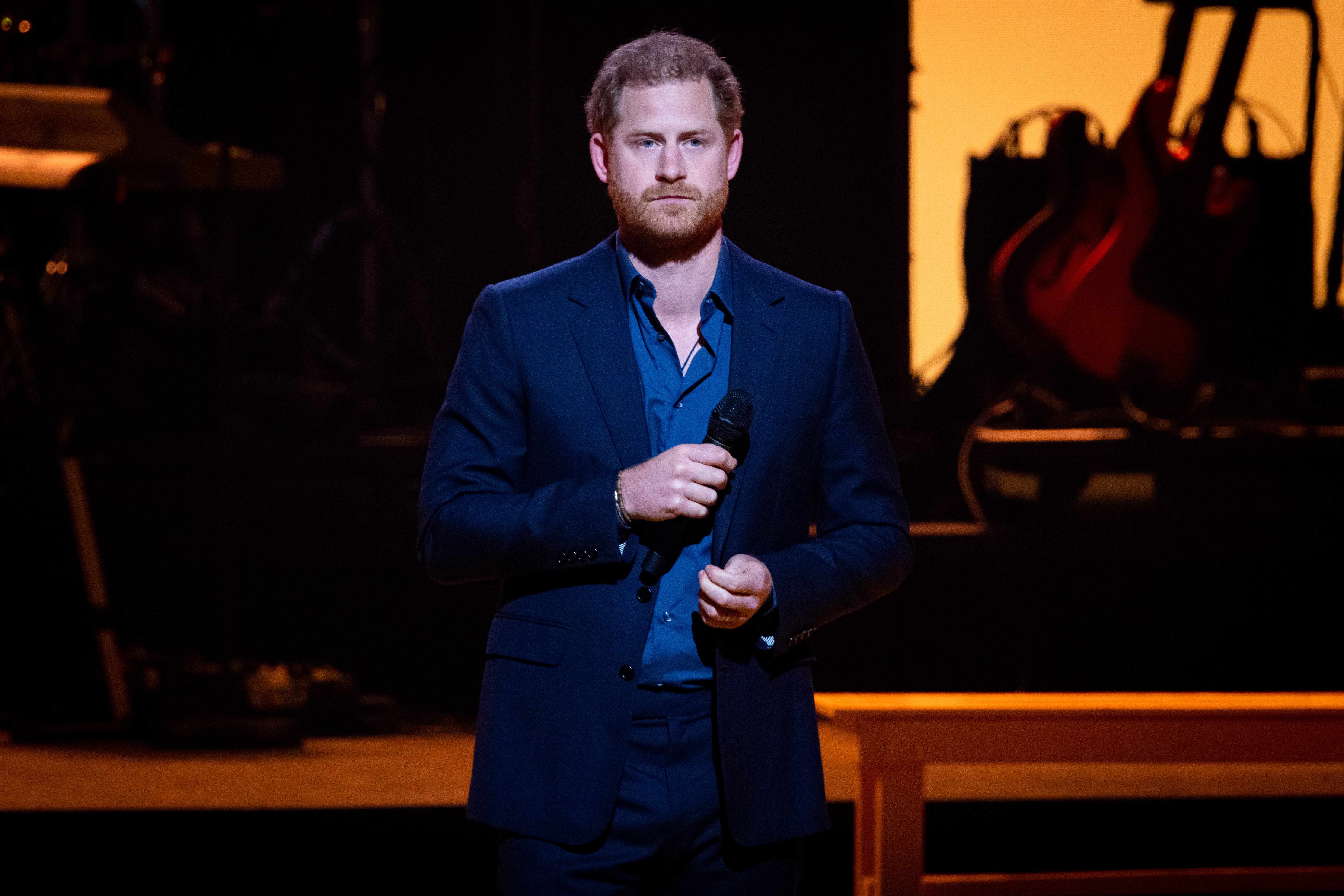Prince Harry during the closing ceremony of the Invictus Games at Zuiderpark on April 22, 2022 in The Hague, Netherlands. | Source: Getty Images
